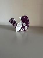 Houten, donkerpaarse vogel. Ter decoratie, Huis en Inrichting, Ophalen of Verzenden, Zo goed als nieuw