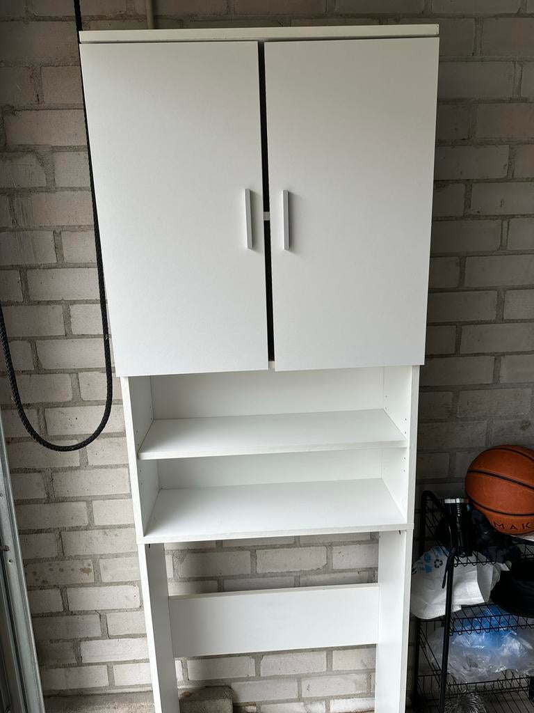 Wasmachinekast wit, Ophalen, Gebruikt