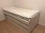 Compleet bed Ikea Släkt compleet met zgn matras en bescherme, Huis en Inrichting, Slaapkamer | Bedden, Eenpersoons, Wit, Ophalen of Verzenden
