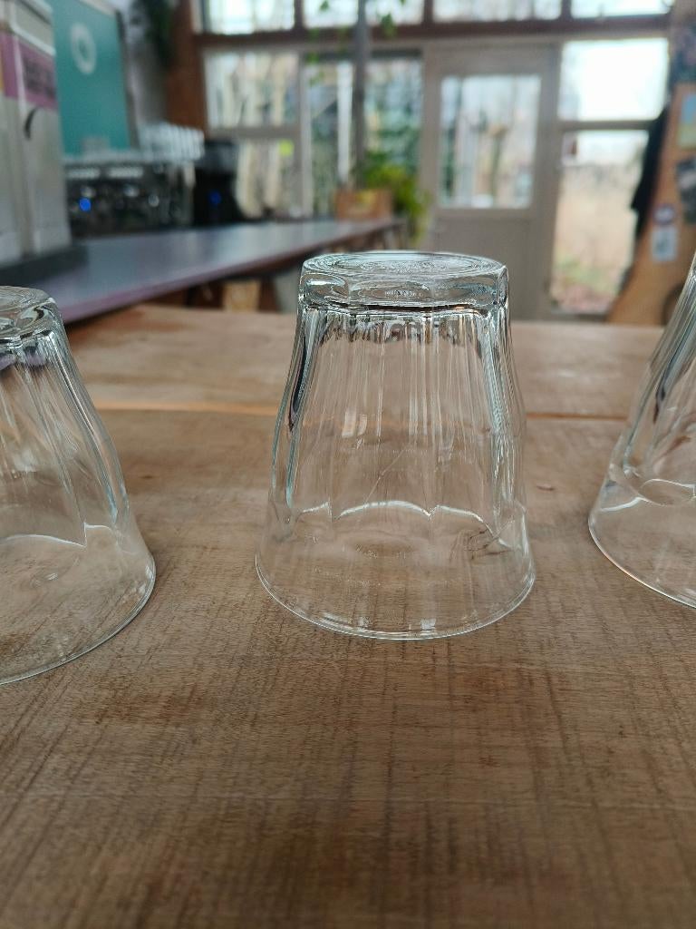 9 Duralex picardie glazen 20 cl, Verzamelen, Glas en Borrelglaasjes, Ophalen, Zo goed als nieuw, Bierglas
