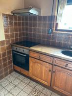 GRATIS Authentieke bruine keuken, Ophalen, Gebruikt, Bruin, Enkelwandige keuken