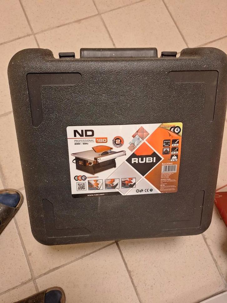 Rubi Tegelzaagmachine met accessoires - Compleet, Doe-het-zelf en Verbouw, Tegels, Ophalen
