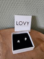 Lovy oorbellen zoetwaterparels/zilver (1), Sieraden, Tassen en Uiterlijk, Wit, Nieuw, Ophalen of Verzenden, Knopjes of Stekers