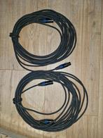2x DMX kabel - 10 meter - Neutrik connectoren 3 polig, Ophalen of Verzenden