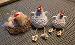 Leuke decoratieve kippen set, Huis en Inrichting, Woonaccessoires | Kandelaars en Kaarsen, Overige materialen, Ophalen of Verzenden