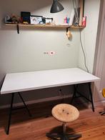 Bureaublad + schragen, Ophalen of Verzenden, Zo goed als nieuw, 50 tot 100 cm, Minder dan 100 cm