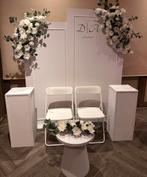 Backdrops met bloemen verloving/ handvraging, Ophalen of Verzenden, Zo goed als nieuw, Geboorte of Huwelijk