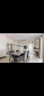 Kloostertafel 2.40 x 1.00 mtr., om eindeloos aan te tafelen, Ophalen of Verzenden, Rechthoekig, 200 cm of meer, 50 tot 100 cm