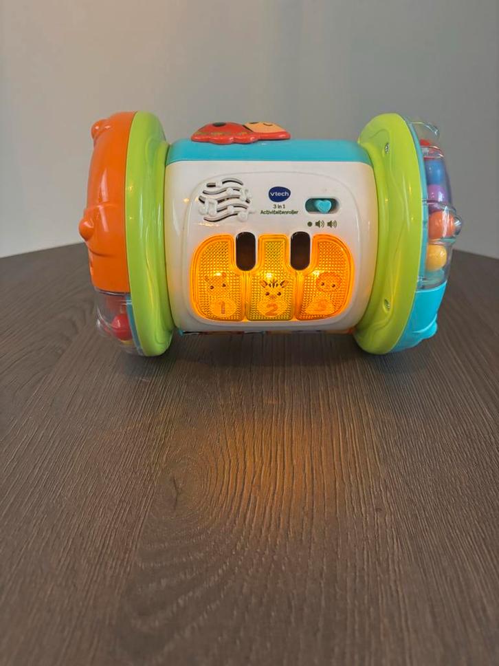 V-tech 3 in 1 Activiteitenrollen, Kinderen en Baby's, Speelgoed | Babyspeelgoed, Gebruikt, Overige typen, Met licht, Met geluid