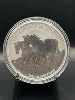 1oz Brumby horse 2023 - zilver .9999 munt tuvalu, Ophalen of Verzenden, Zilver