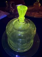 Oude glazen kaas stolp, Ophalen of Verzenden, Gebruikt