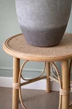 Bamboe krukje / bijzettafel, Minder dan 45 cm, Minder dan 55 cm, Rond, Ophalen of Verzenden