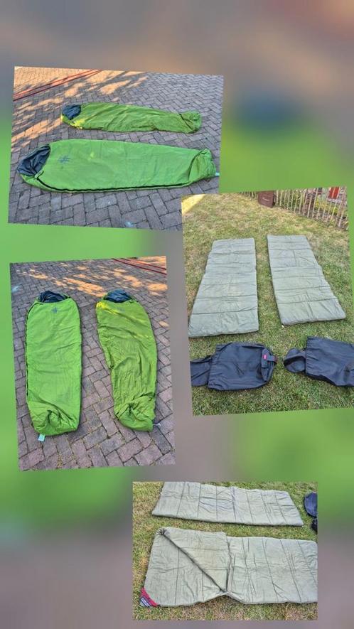 4 slaapzakken gebruikt maar schoon. Prijs voor 4, Caravans en Kamperen, Slaapzakken, Gebruikt, Ophalen of Verzenden