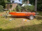 Vis bootje,aluminium, met elektrische lier., Watersport en Boten, Ophalen, Zo goed als nieuw, Overige typen, Motorboot