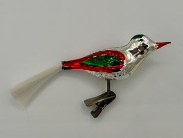 Oude kerstbal vogel ip klem. beschikbaar voor biedingen
