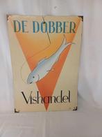 Reclamebord - Vishandel de Dobber - 1945/50, Antiek en Kunst, Ophalen