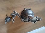 Industriële hanglamp, Huis en Inrichting, Ophalen, Gebruikt, Stoer, Metaal