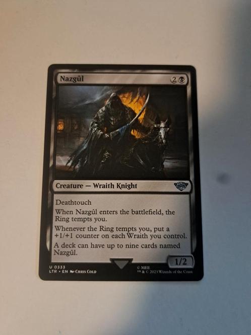Nazgul v.2, Hobby en Vrije tijd, Verzamelkaartspellen | Magic the Gathering, Zo goed als nieuw, Losse kaart, Ophalen of Verzenden