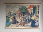 schoolplaat Vertelselplaat door Cornelis Jetses, Antiek en Kunst, Antiek | Schoolplaten, Ophalen, Overige thema's