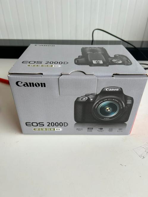 Canon EOS 2000D NIEUW- +18-55mm F/3.5-5.6 DC III-lens, Audio, Tv en Foto, Fotocamera's Digitaal, Nieuw, Spiegelreflex, Canon, Ophalen of Verzenden