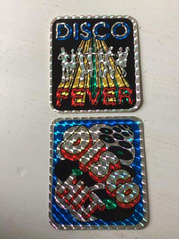 2 glimmende stickers Disco beschikbaar voor biedingen