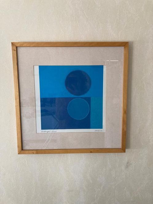 Litho midnight blue van Amaina voor Ikea, Antiek en Kunst, Kunst | Litho's en Zeefdrukken, Ophalen of Verzenden
