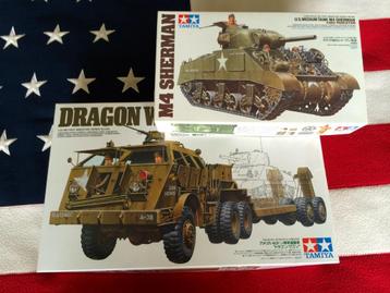 Tamiya DragonWagon Sherman transport 1/35 beschikbaar voor biedingen