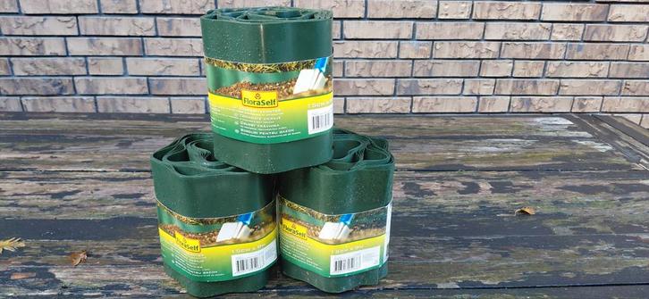 Floraself Border Afscheiding - 3 stuks, Tuin en Terras, Bielzen en Borders, Nieuw, Border, Kunststof, Minder dan 25 cm, 200 cm of meer