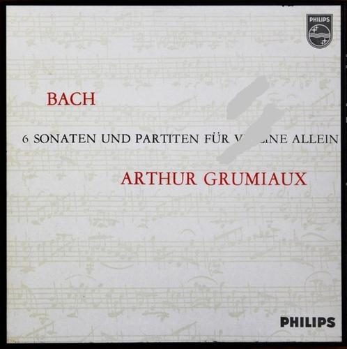 Arthur Grumiaux ‎Bach 6 Sonatas Partitas For Violin Solo 3LP, Cd's en Dvd's, Vinyl | Klassiek, Zo goed als nieuw, Barok, Kamermuziek