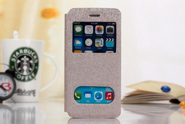 View Cover + Screen Protector for iPhone 6+/ 6s+ _Blauw/Goud, Telecommunicatie, Mobiele telefoons | Hoesjes en Frontjes | Apple iPhone