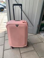 Roze handbagage Reiskoffer 10 kg, Ophalen, Zo goed als nieuw, Hard kunststof, Wieltjes
