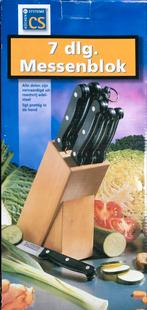 7-delig Messenblok RVS - Nieuw, Ophalen of Verzenden, Nieuw, Rvs of Chroom, Bestekset