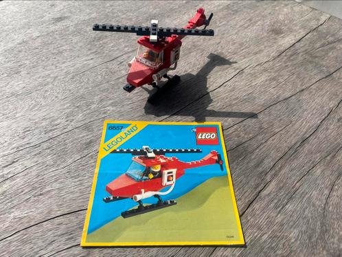 LEGO 6657 Fire Patrol Copter (Classic Town, 1985) Vintage, Kinderen en Baby's, Speelgoed | Duplo en Lego, Zo goed als nieuw, Lego