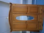 Honing eiken patine 3 deurs kast met spiegel, Huis en Inrichting, Ophalen of Verzenden, Zo goed als nieuw, 50 tot 75 cm, 200 cm of meer