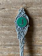 Vintage theelepel GEBE monogram letter J, Antiek en Kunst, Antiek | Bestek, Ophalen of Verzenden