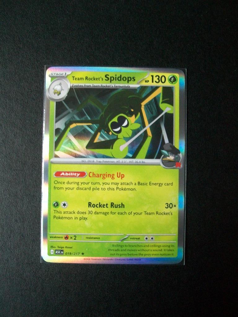 8074. Nieuwe Pokemon Kaart holo Rare Team Rocket's SPIDOPS, Verzenden, Nieuw, Losse kaart, Foil