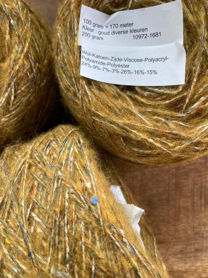 Wol katoen en zijde 800 gr December actie -10%, Hobby en Vrije tijd, Breien en Haken, Nieuw, Breien of Haken, Wol of Garen, Ophalen of Verzenden