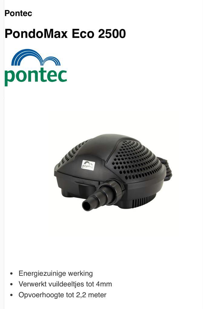 Pontec PondoMax Eco 2500 Vijverpomp - Nieuw!, Tuin en Terras, Vijver-toebehoren, Nieuw, Vijverpomp, Ophalen of Verzenden