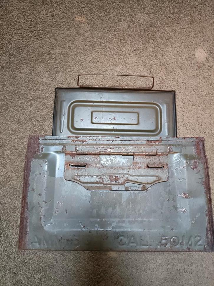 Us 50. Cal ammo can (3), Verzamelen, Militaria | Tweede Wereldoorlog, Amerika, Ophalen of Verzenden