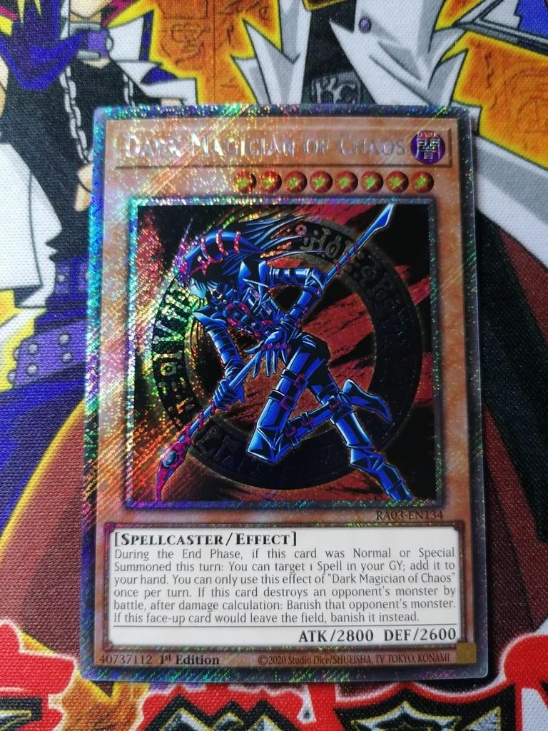 Dark Magician of Chaos - Platinum Secret Rare RA03 Yu-Gi-Oh, Hobby en Vrije tijd, Verzamelkaartspellen | Yu-gi-Oh!, Ophalen of Verzenden