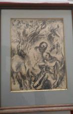 originele houtskool Mathieu Wiegman, Antiek en Kunst, Ophalen