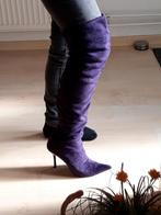 Paarse overknee laarzen, Kleding | Dames, Hoge laarzen, Overige kleuren, Ophalen of Verzenden, Zo goed als nieuw