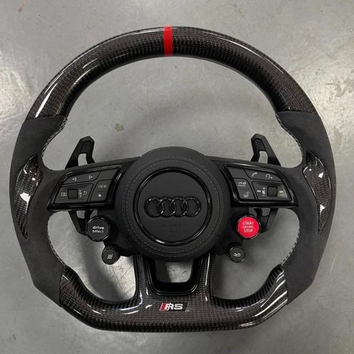 Audi stuur compleet carbon alcantara start stop knoppen S RS, Auto diversen, Tuning en Styling, Ophalen of Verzenden