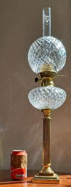 Antieke XXL Franse Saint louis kristallen olielamp, Antiek en Kunst, Verzenden