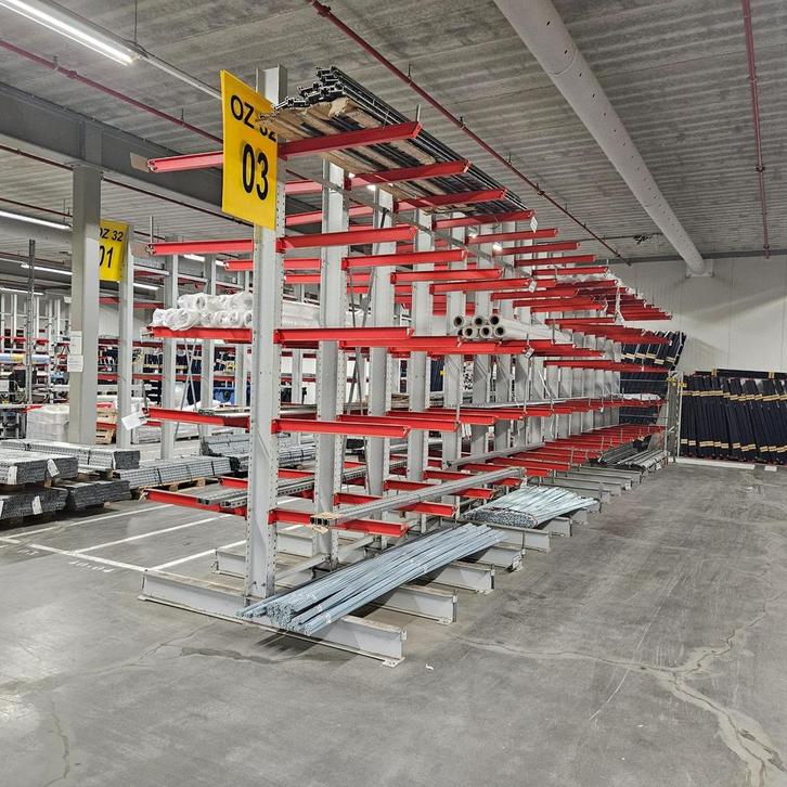 Draagarmstelling Draagarmstellingen gebruikt!!, Zakelijke goederen, Kantoor en Winkelinrichting | Magazijn, Stelling en Opslag