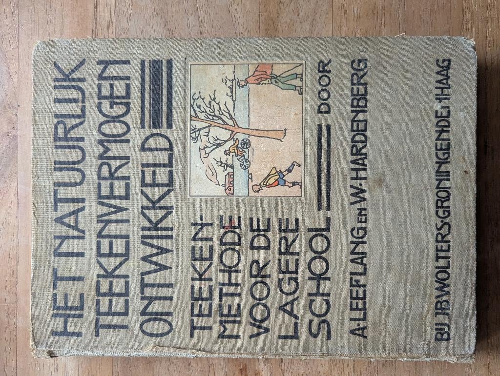 Oud Schoolboek "Het Natuurlijk Teekenvermogen Ontwikkeld", Boeken, Schoolboeken, Gelezen, Tekenen, Overige niveaus, Ophalen of Verzenden