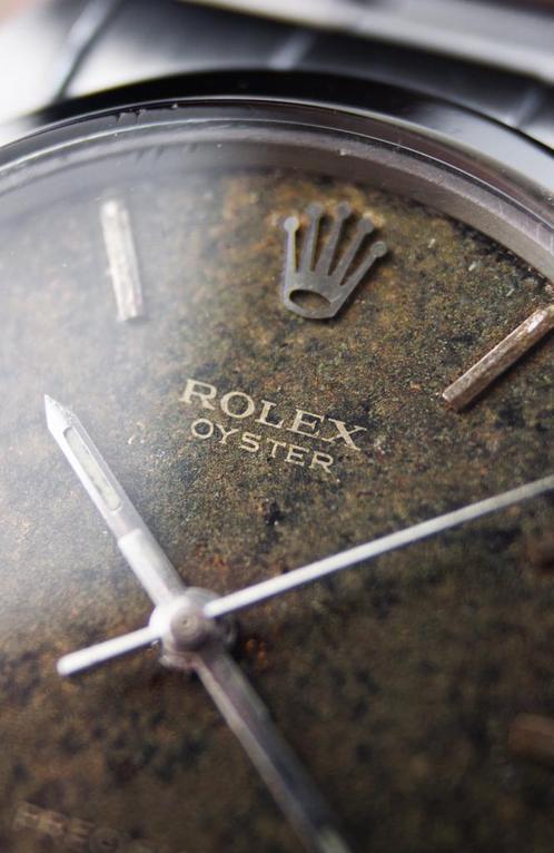 Rolex Oyster 34mm / Tropical Gilt dial / + doos en garantie, Sieraden, Tassen en Uiterlijk, Horloges | Heren, Zo goed als nieuw
