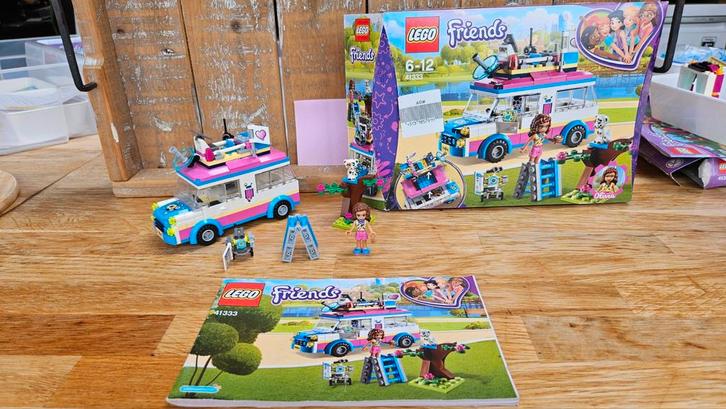 Lego Friends 41333 Olivia's Missievoertuig - Compleet!, Kinderen en Baby's, Speelgoed | Duplo en Lego, Gebruikt, Lego, Complete set