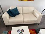 Ikea Fullero Wit leren tweezits bank, Huis en Inrichting, Banken | Bankstellen, Ophalen, 150 tot 200 cm, Tweepersoons, 75 tot 100 cm