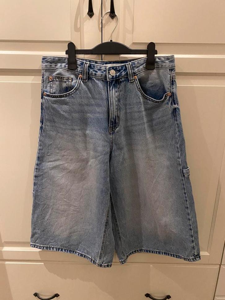 Kniebroek baggy mt 38 nieuw!, Kleding | Dames, Spijkerbroeken en Jeans, Zo goed als nieuw, W28 - W29 (confectie 36), Blauw, Ophalen of Verzenden